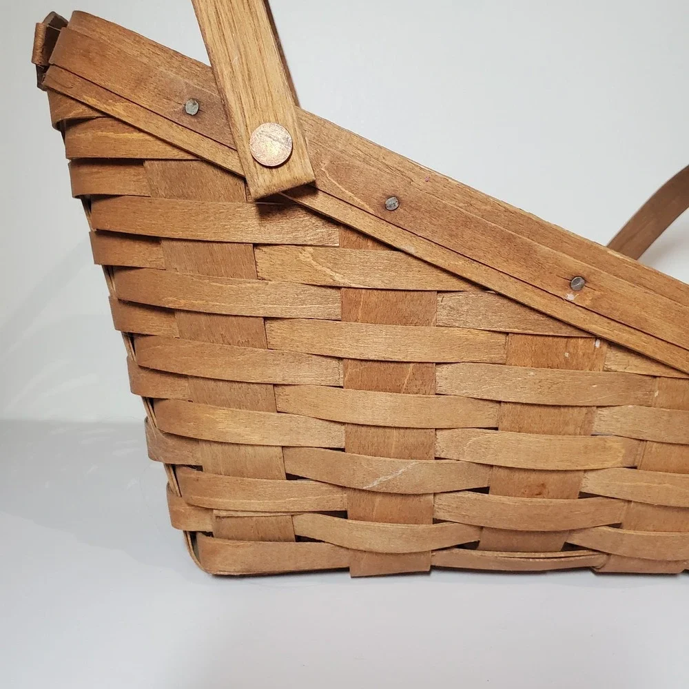Vintage‎ Longaberger 1986 Sleigh Basket - dimensions in description